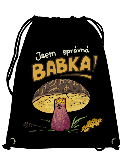 Babka a hříbeček vak Black