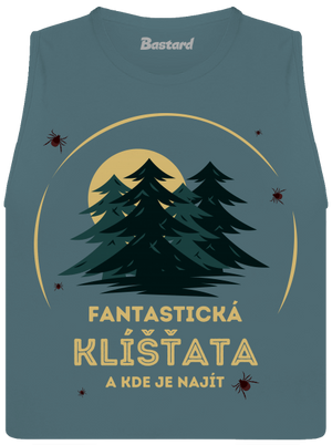Fantastická klíšťata dámské tílko volné Heather Deep Teal