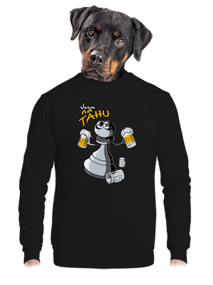 unisex mikina bez kapuce