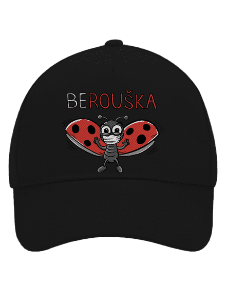 Berouška kšiltovka baseballka Black