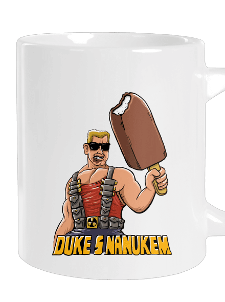 Duke s nanukem velký hrnek White