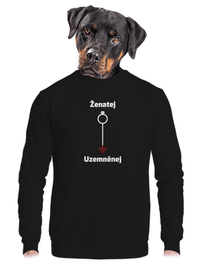 unisex mikina bez kapuce