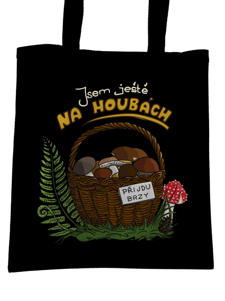 Na houbách taška Black
