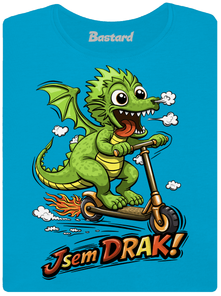 Jsem drak dámské tričko Blue Atol