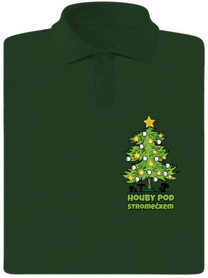 Houby pod stromečkem pánská polokošile Bottle Green Mal