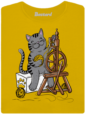 Kočka přede dámské tričko Yellow
