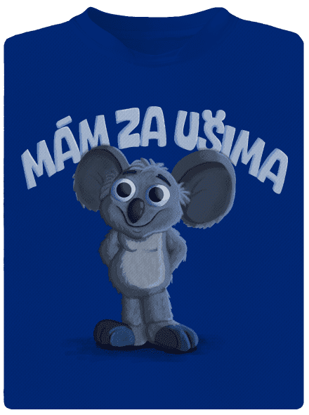 Mám za ušima pánské sportovní tričko Royal Blue Mal