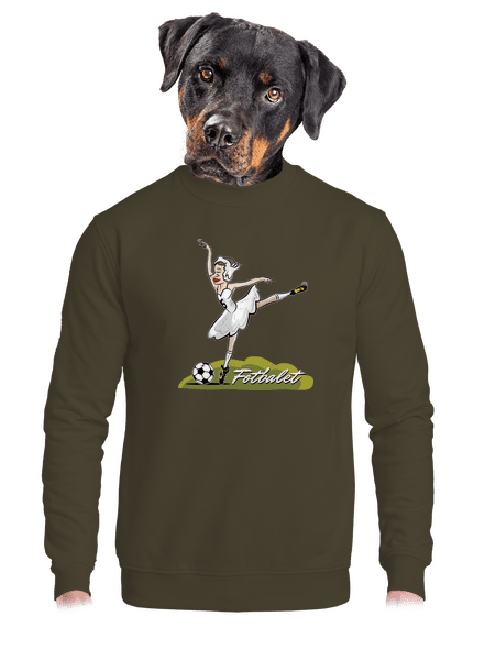 Fotbalet unisex mikina bez kapuce Urban Khaki
