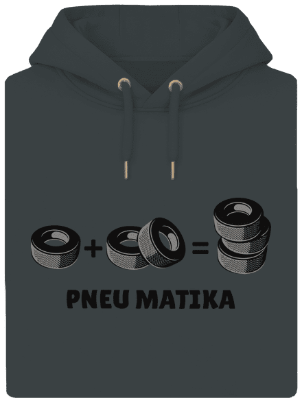 Pneu Matika unisex mikina premium Charcoal