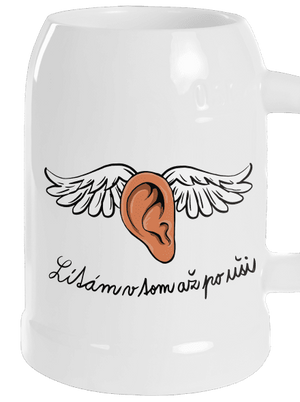 Až po uši půllitr White