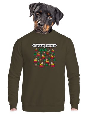 unisex mikina bez kapuce