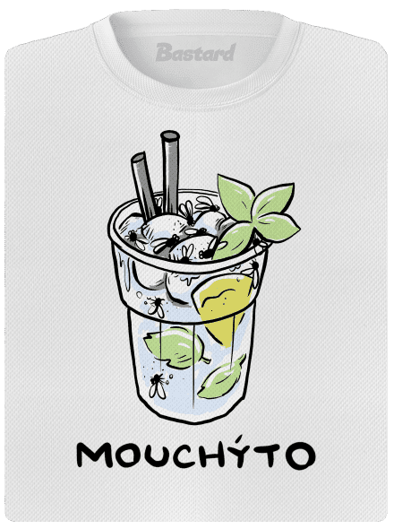 Mouchýto dámské sportovní tričko White
