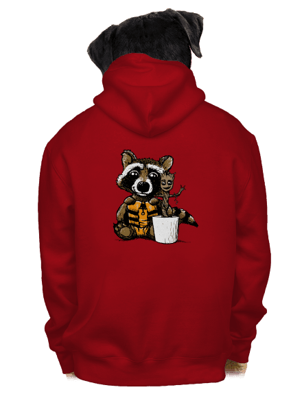 Strážci galaxie pánská mikina na zip Red