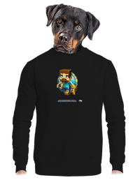 unisex mikina bez kapuce