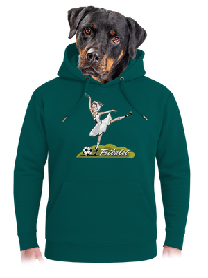 Fotbalet unisex mikina premium Emerald Green