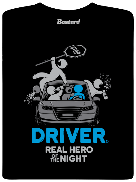 Driver pánské tričko Black