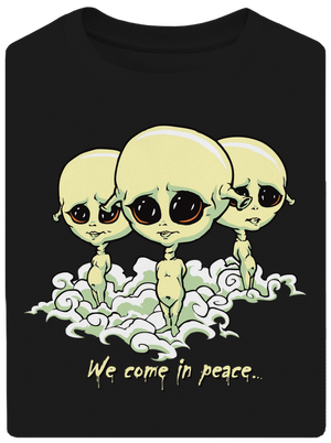 Návštěvníci unisex tričko oversized Black