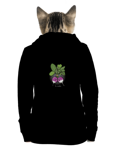 Ředkvičky ve svazku dámská mikina na zip Black