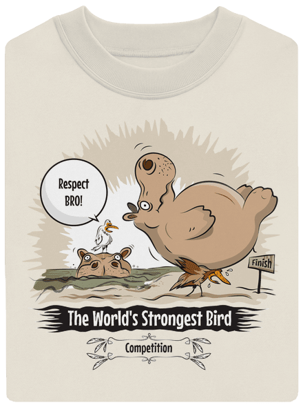 Strongest bird unisex mikina bez kapuce Off White