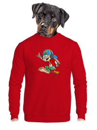 unisex mikina bez kapuce