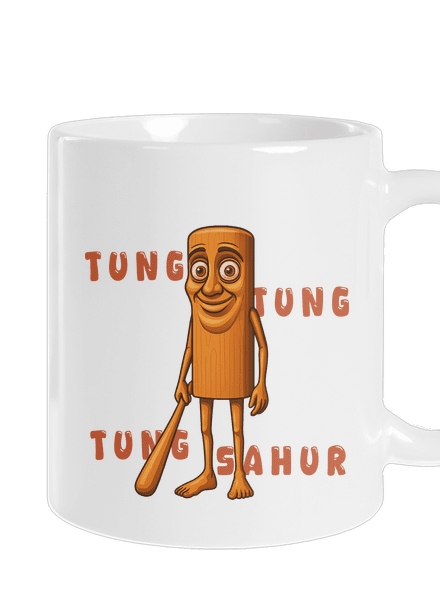 Tung Tung Tung Sahur – Italian Brainrot klasický hrnek White