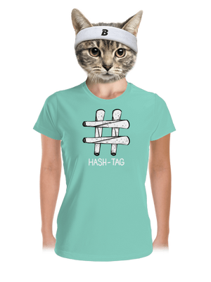 Hash tag dámské sportovní tričko Mint Mal