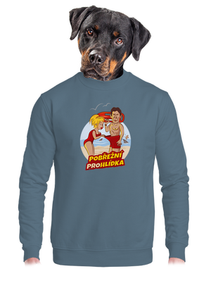 unisex mikina bez kapuce