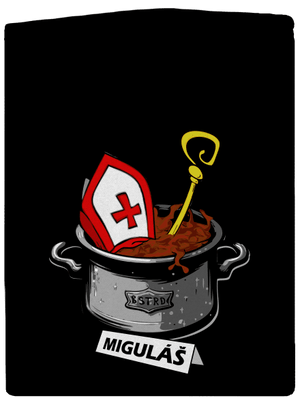 Miguláš pánská mikina na zip Black