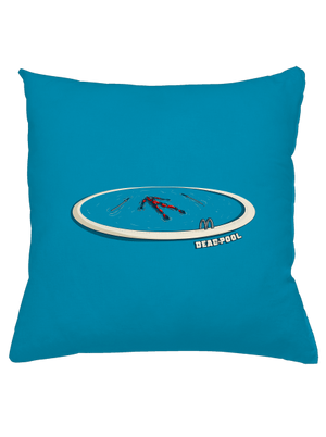 Dead in pool polštář Blue Turquoise