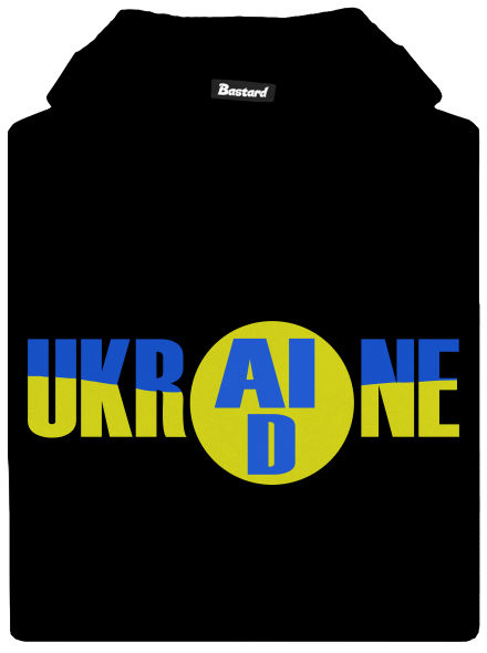 Ukrajina - AID dětská mikina klokanka Black