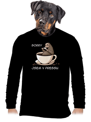 V pressu pánské dlouhý rukáv Black
