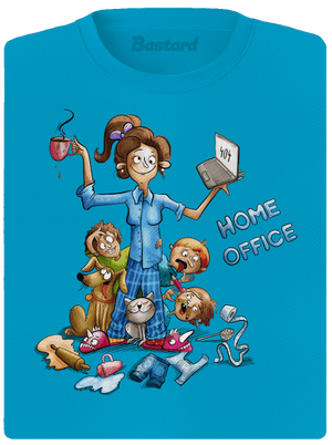 Maminčin home office dámské sportovní tričko Blue Atol