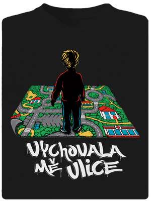 Vychovala mě ulice dětské sportovní tričko Black