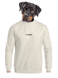 unisex mikina bez kapuce