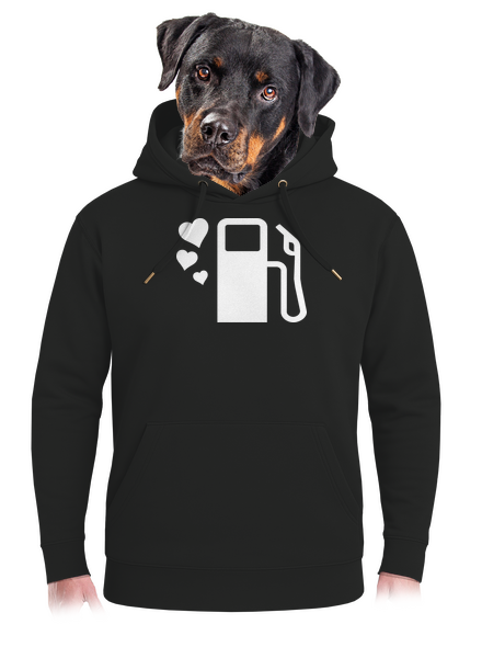 Plnou prosím unisex mikina premium Dark Black