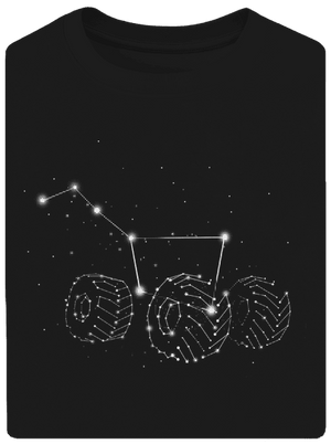 Velký vůz unisex tričko oversized Black