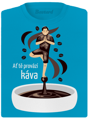 Káva provází dámské sportovní tričko Blue Atol