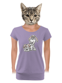 dámské tričko s lemem