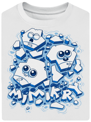 Ledové mimikry unisex tričko oversized White