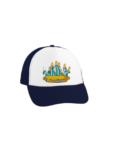 Svíčková kšiltovka truckerka French Navy cap