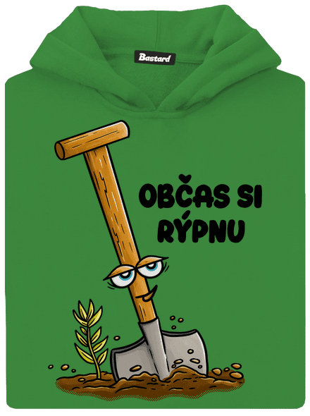 Občas si rýpnu dětská mikina klokanka Kelly Green AWD