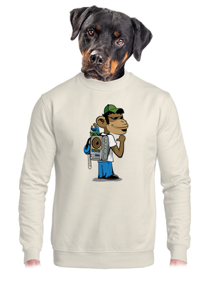 unisex mikina bez kapuce