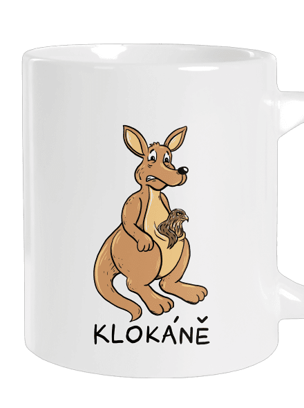 Klokáně velký hrnek White