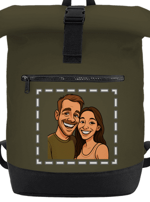 Karikatura z vlastní fotky batoh Military Green