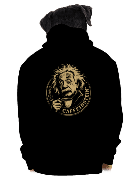 Caffeinstein pánská mikina na zip Black