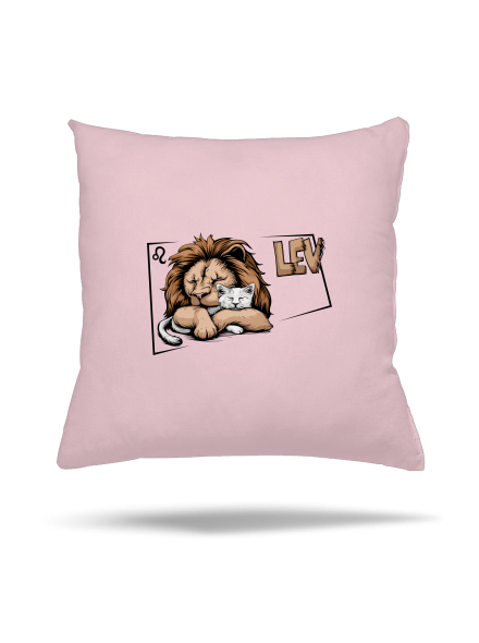 Kočičí horoskop: Lev  polštář Light Pink