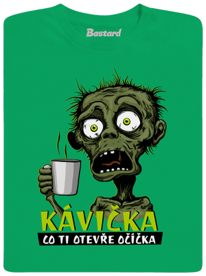 Zombie kávička pánské tričko Kelly Green