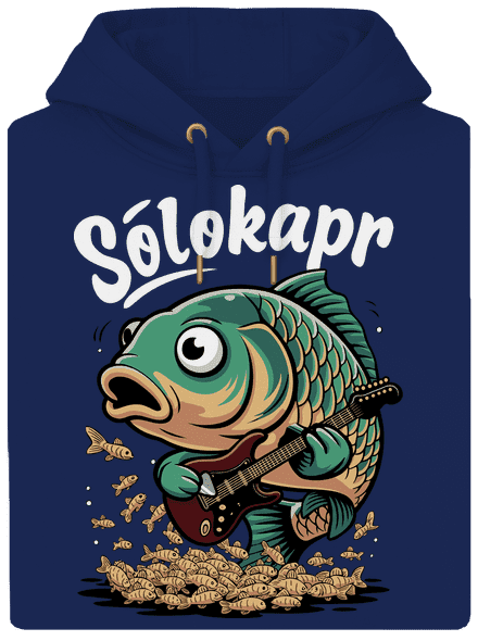 Sólokapr unisex mikina premium Navy