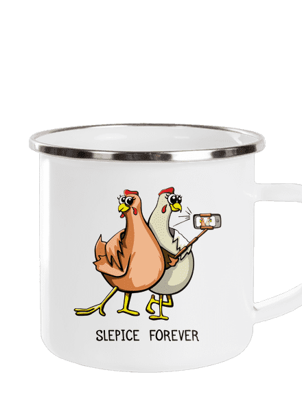Slepice forever plecháček White