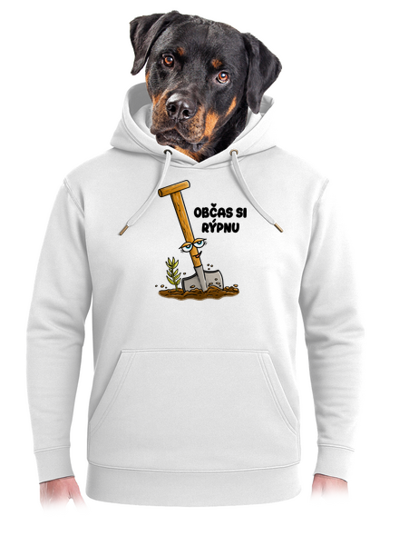 Občas si rýpnu unisex mikina premium Snowwhite